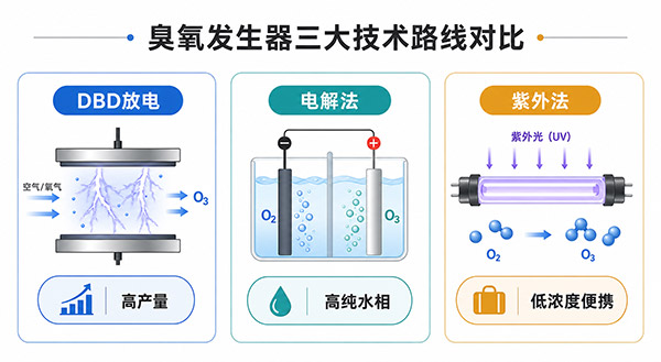 臭氧發(fā)生器技術(shù)迭代：DBD放電、電解、紫外三大路線對比